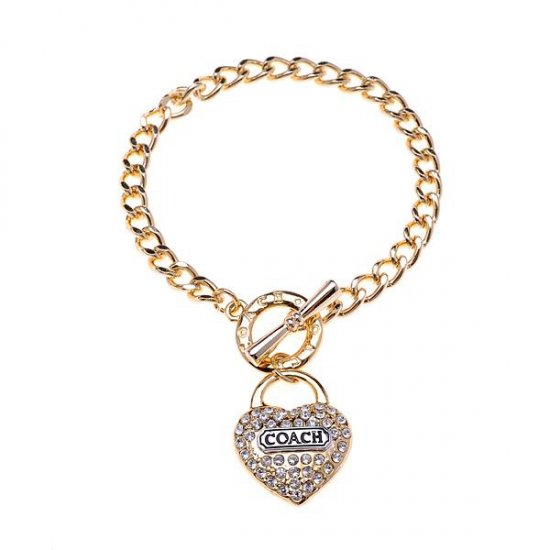 Coach Heart Logo Gold Bracelets BIH | Women
